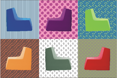 Sitzobjekte Lachnitt-Design